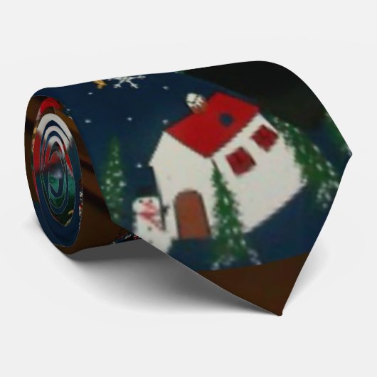 Weihnachtskaleidoskop Krawatte (Gerollt)