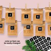 Weihnachtskalender Aufkleber