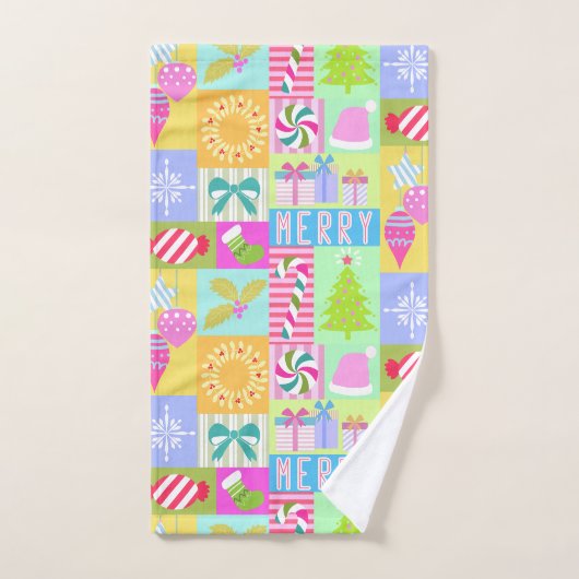 Weihnachtskalender Badhandtuch Set (Handtuch)