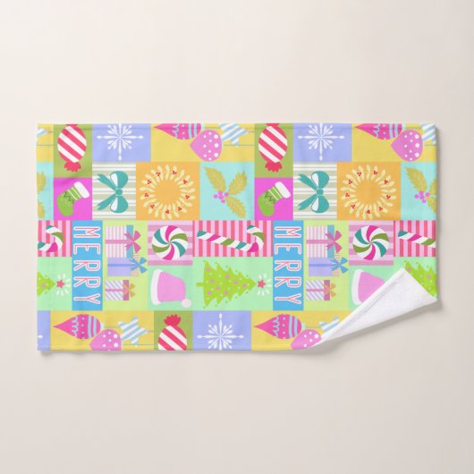 Weihnachtskalender Badhandtuch Set (Handtuch)