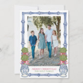 Weihnachtskalender Bambus Foto Feiertagskarte (Vorderseite)