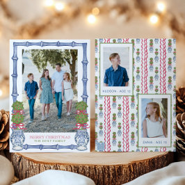 Weihnachtskalender Bambus Foto Feiertagskarte