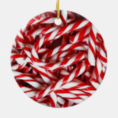 Weihnachtskalender, Candy Cane Keramik Ornament (Hinten)