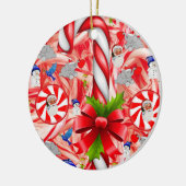 Weihnachtskalender, Candy Cane Keramik Ornament (Links)