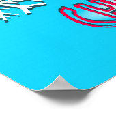 Weihnachtskalender Cartoon Poster (Ecke)