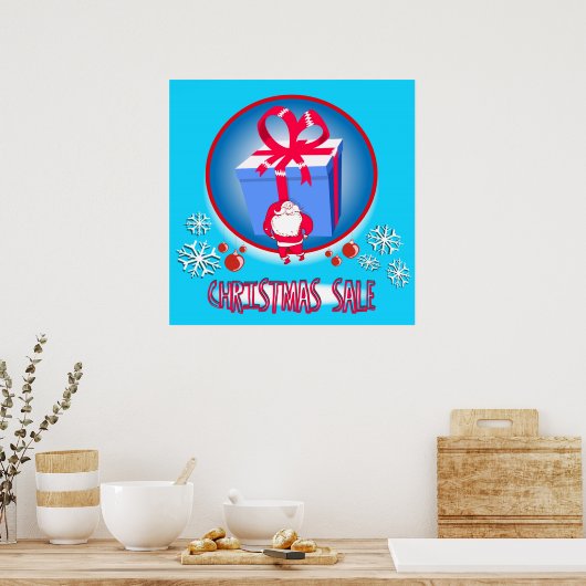 Weihnachtskalender Cartoon Poster (Küche)