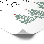 Weihnachtskalender Countdown bis Weihnachten Poster (Ecke)