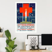 Weihnachtskalender des Roten Kreuzes (US00206) Poster (Heimbüro)