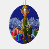 Weihnachtskalender, Elf Keramik Ornament (Rechts)