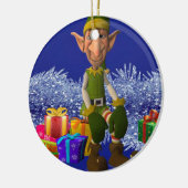 Weihnachtskalender, Elf Keramik Ornament (Links)