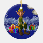 Weihnachtskalender, Elf Keramik Ornament (Hinten)