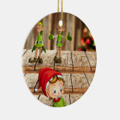 Weihnachtskalender, Elf Keramik Ornament (Rechts)