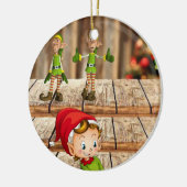 Weihnachtskalender, Elf Keramik Ornament (Links)