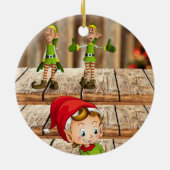 Weihnachtskalender, Elf Keramik Ornament (Hinten)