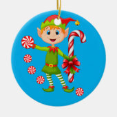 Weihnachtskalender, Elf Keramik Ornament (Vorne)