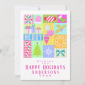 Weihnachtskalender Feiertagskarte (Vorderseite)