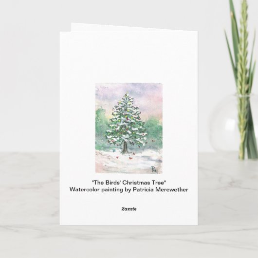 Weihnachtskalender Feiertagskarte (Rückseite)