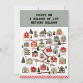 Weihnachtskalender Feiertagskarte (Vorderseite)