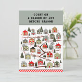 Weihnachtskalender Feiertagskarte (Stehend Vorderseite)