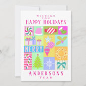 Weihnachtskalender Feiertagskarte (Vorderseite)