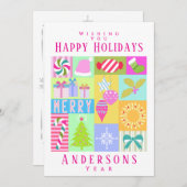 Weihnachtskalender Feiertagskarte (Vorne/Hinten)