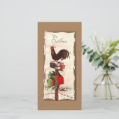 Weihnachtskalender Feiertagskarte (Stehend Vorderseite)