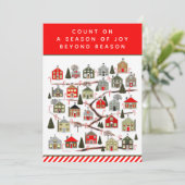 Weihnachtskalender Feiertagskarte (Stehend Vorderseite)