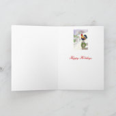 Weihnachtskalender Feiertagskarte (Innenseite)