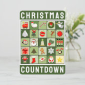 Weihnachtskalender Feiertagskarte (Stehend Vorderseite)