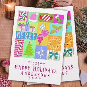 Weihnachtskalender Feiertagskarte