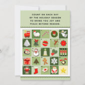 Weihnachtskalender Feiertagskarte (Vorderseite)