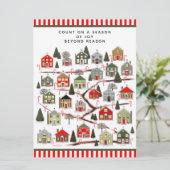 Weihnachtskalender Feiertagskarte (Stehend Vorderseite)