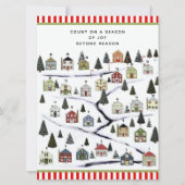 Weihnachtskalender Feiertagskarte (Vorderseite)