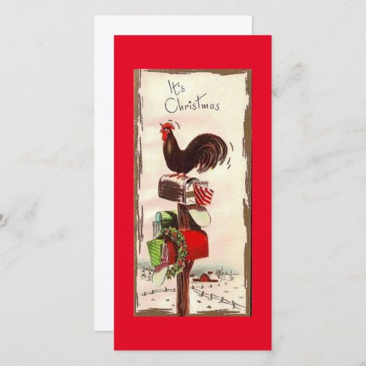 Weihnachtskalender Feiertagskarte (Vorne/Hinten)