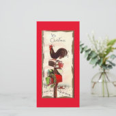 Weihnachtskalender Feiertagskarte (Stehend Vorderseite)