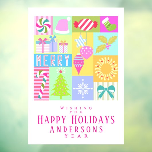 Weihnachtskalender Fensteraufkleber (Blatt 3)