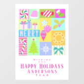 Weihnachtskalender Fensteraufkleber (Blatt)