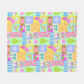 Weihnachtskalender Fleecedecke (Vorderseite (Horizontal))