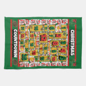 Weihnachtskalender für das Japanische Kino Geschirrtuch (Horizontal)