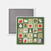 Weihnachtskalender für Fotos Magnet (Vorderseite/Rückseite)