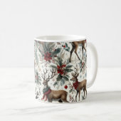 Weihnachtskalender für Hirsche Kaffeetasse (VorderseiteRechts)