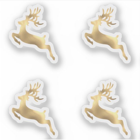 Weihnachtskalender für Hirsche Winterantler Aufkleber (Vorderseite)