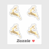 Weihnachtskalender für Hirsche Winterantler Aufkleber (Blatt)