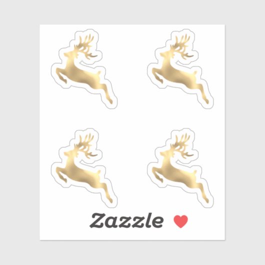 Weihnachtskalender für Hirsche Winterantler Aufkleber (Blatt)