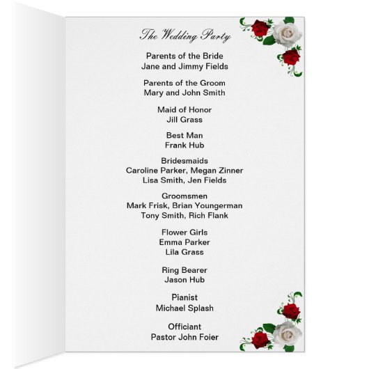 Weihnachtskalender für Rote und Weiße Rose (Innen (Rechts))