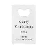 Weihnachtskalender Geldbeutel Flaschenöffner (Rückseite)