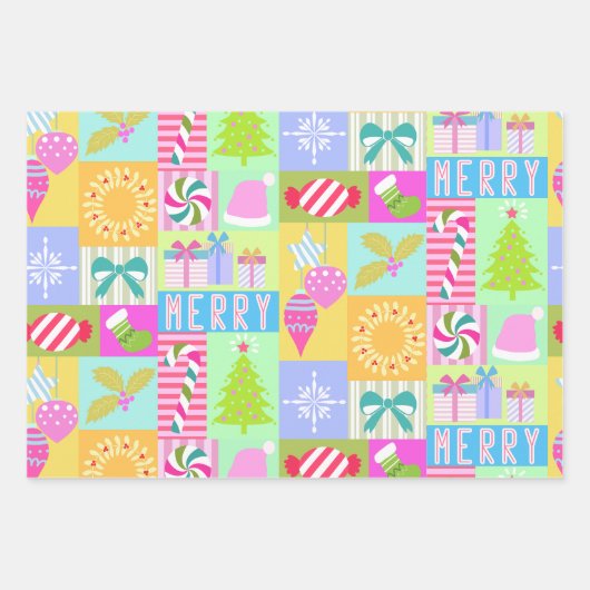 Weihnachtskalender Geschenkpapier Set (Vorderseite 2)
