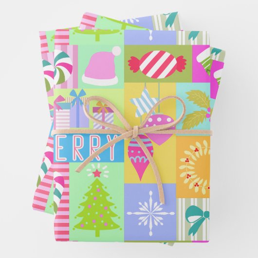 Weihnachtskalender Geschenkpapier Set (Beispiel)