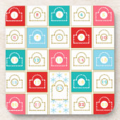 Weihnachtskalender Getränkeuntersetzer (Vorderseite)