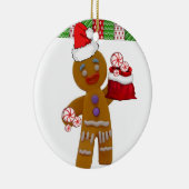 Weihnachtskalender, Gingerbreadman Keramik Ornament (Rechts)